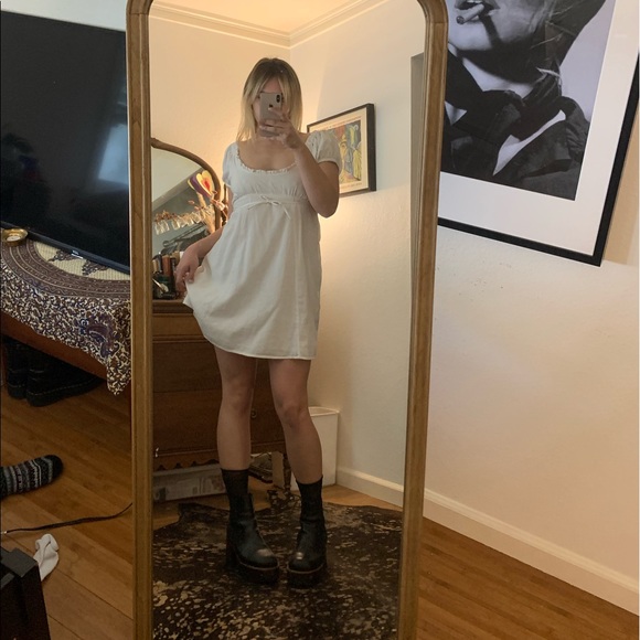 Free People Beach White Babydoll Dress - Picture 2 of 5